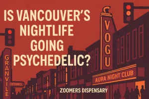 drawing of granville street and title of the blog post