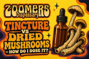 How do i dose mushrooms vs tinctures