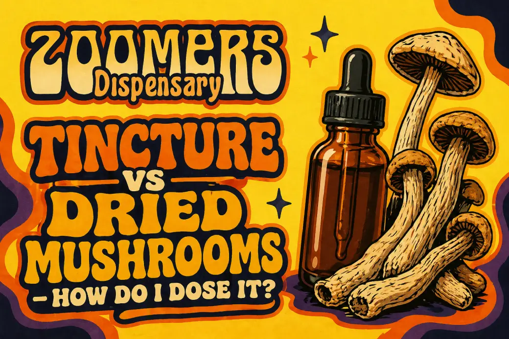 How do i dose mushrooms vs tinctures