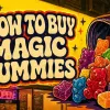 How to buy magic gummies in canada - thumbnail - a bag of gummies coming out of their packaging