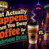 Thumbanil - a coffee cup vs a blinding light mushroom tea